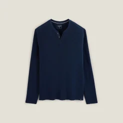 Jules Tee shirt col tunisien manches longues- T-shirt