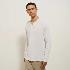 Jules Tee shirt col tunisien manches longues- T-shirt