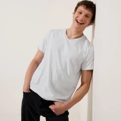 Jules Tee shirt col V en coton- T-shirt