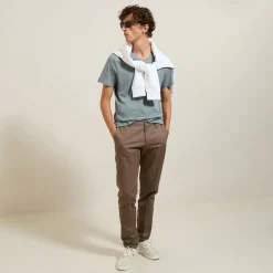 Jules Tee shirt col V en coton- T-shirt