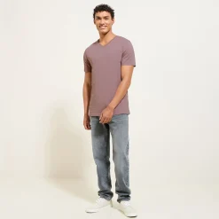 Jules Tee shirt col V en coton- T-shirt