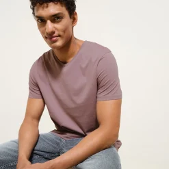 Jules Tee shirt col V en coton- T-shirt