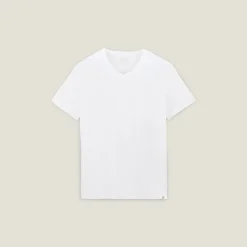 Jules Tee shirt col V en coton elasthanne- T-shirt