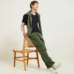 Jules Tee shirt col V en coton elasthanne- T-shirt