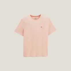 Jules Tee shirt effet microrayé broderie poitrine- T-shirt