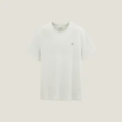 Jules Tee shirt effet microrayé broderie poitrine- T-shirt