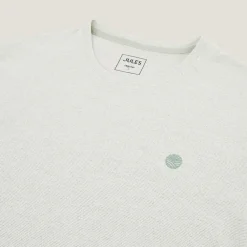 Jules Tee shirt effet microrayé broderie poitrine- T-shirt