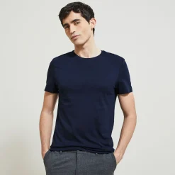 Jules Tee shirt en coton col rond basique- Smart Casual|T-shirt