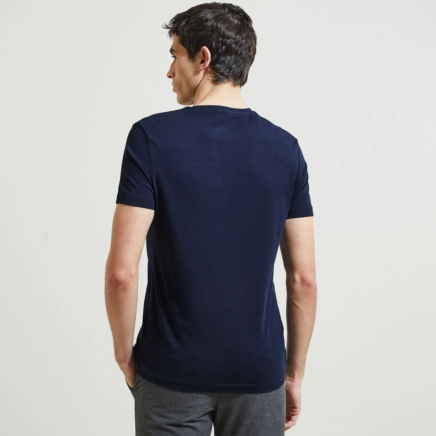 Jules Tee shirt en coton col rond basique- Smart Casual|T-shirt