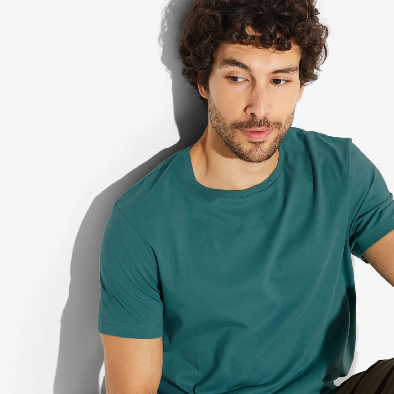 Jules Tee shirt en coton col rond basique- T-shirt