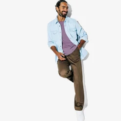 Jules Tee shirt en coton col rond basique- T-shirt