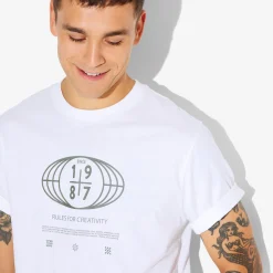 Jules Tee shirt imprimé col rond- T-shirt