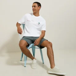 Jules Tee shirt imprimé devant et dos paysage- T-shirt