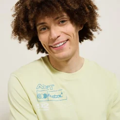 Jules Tee shirt imprimé en coton col rond- T-shirt