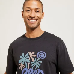 Jules Tee shirt imprimé placé good vibes- T-shirt