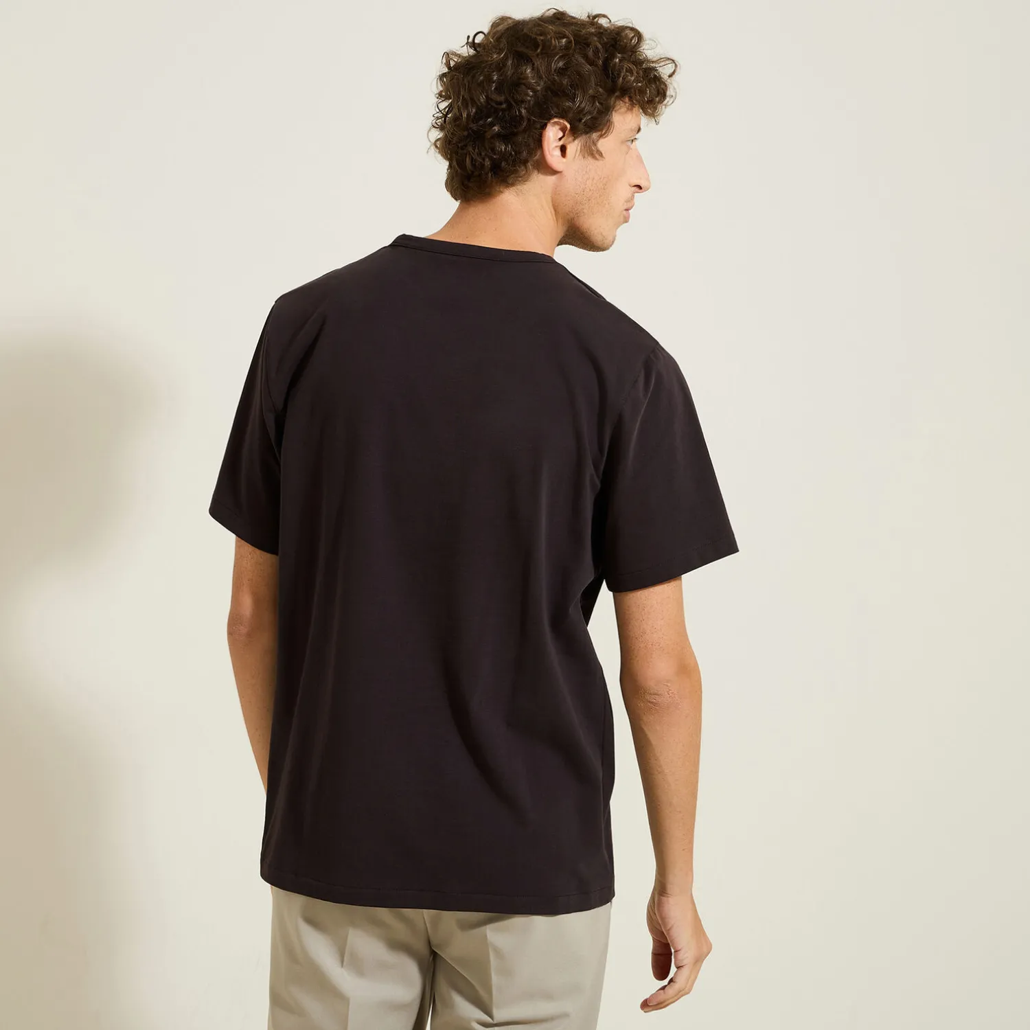 Jules Tee shirt matière douce col rond- T-shirt