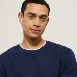 Jules Tee shirt  matière fantaisie col rond- T-shirt