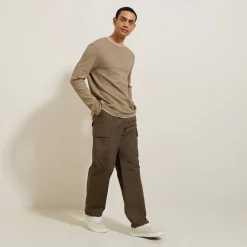 Jules Tee shirt  matière fantaisie col rond- T-shirt