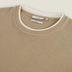 Jules Tee shirt  matière fantaisie col rond- T-shirt