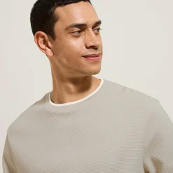 Jules Tee shirt  matière fantaisie col rond- T-shirt