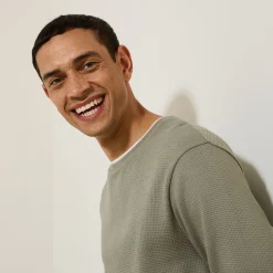 Jules Tee shirt  matière fantaisie col rond- T-shirt