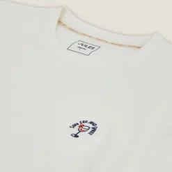 Jules Tee shirt matière flammée broderie poitrine- T-shirt