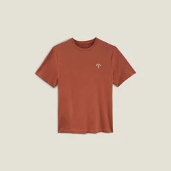 Jules Tee shirt matière flammée broderie poitrine- T-shirt