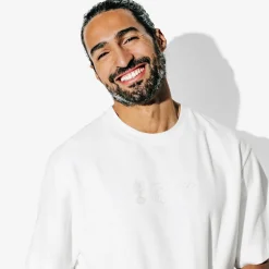 Jules Tee shirt matière gaufrée et broderie- T-shirt