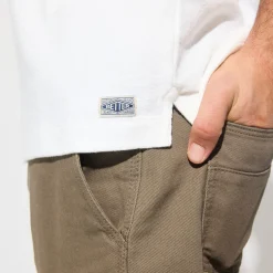 Jules Tee shirt matière éponge col rond- T-shirt