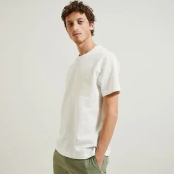 Jules Tee shirt matière reliéfée détail macramé- T-shirt