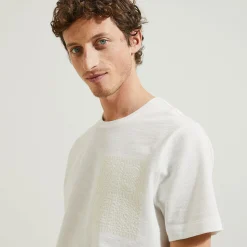 Jules Tee shirt matière reliéfée détail macramé- T-shirt