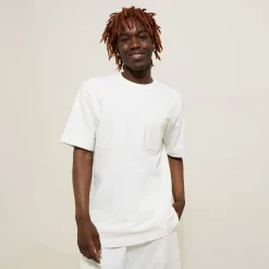 Jules Tee shirt matière texturée col rond- T-shirt