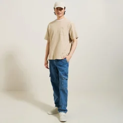 Jules Tee shirt matière texturée col rond- T-shirt