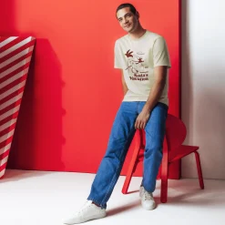 Jules Tee shirt Noël col rond- T-shirt