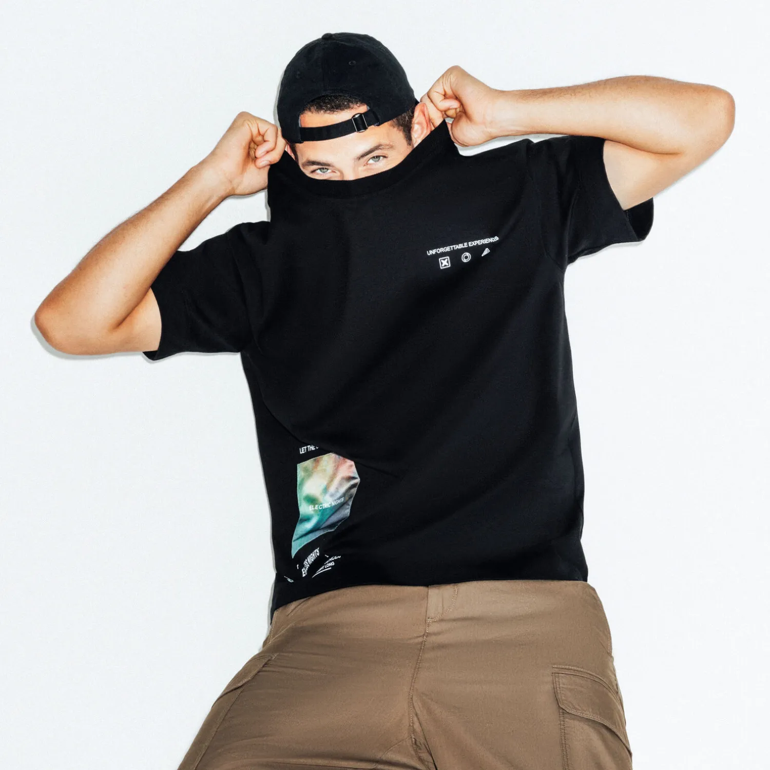 Jules Tee shirt oversize col rond imprimé- T-shirt