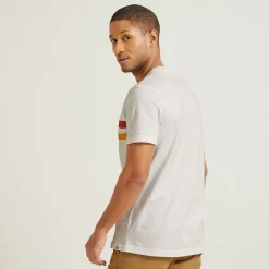 Jules Tee shirt rayé printé- T-shirt