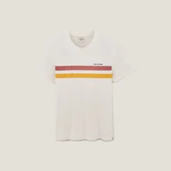 Jules Tee shirt rayé printé- T-shirt