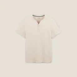 Jules Tee shirt slim col tunisien- T-shirt