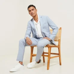 Jules Veste de costume contenant du lin slim- Collection Mariage|Costume Lin